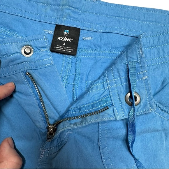 Kuhl Kontra Hiking Short Lightweight Blue Button Back Pockets Womens Size 28 - Picture 4 of 12